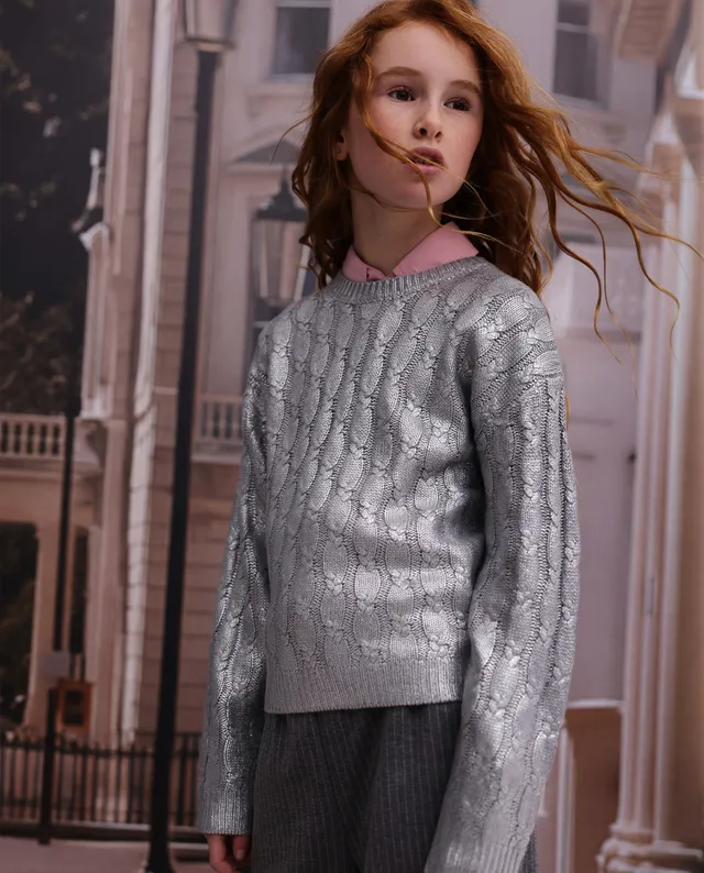 TucTuc Maglioni Maglione Bambina Tricot Argento maniche lunghe
