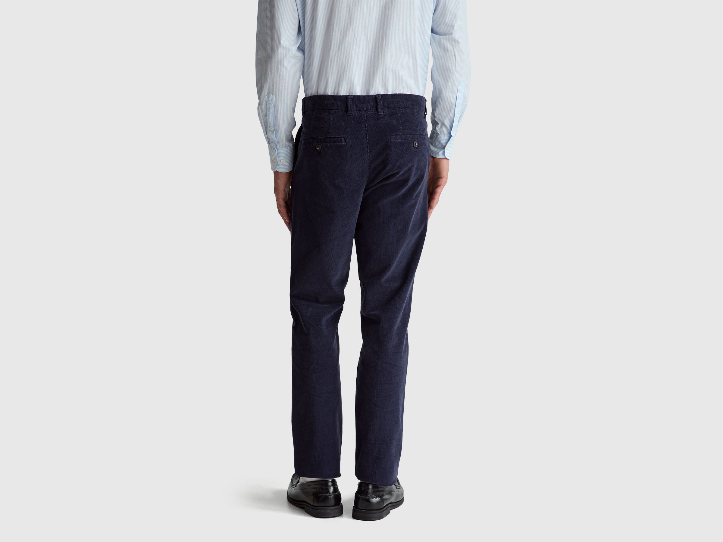 United Colors of Benetton pantaloni velluto slim fit cotone elasticizzato