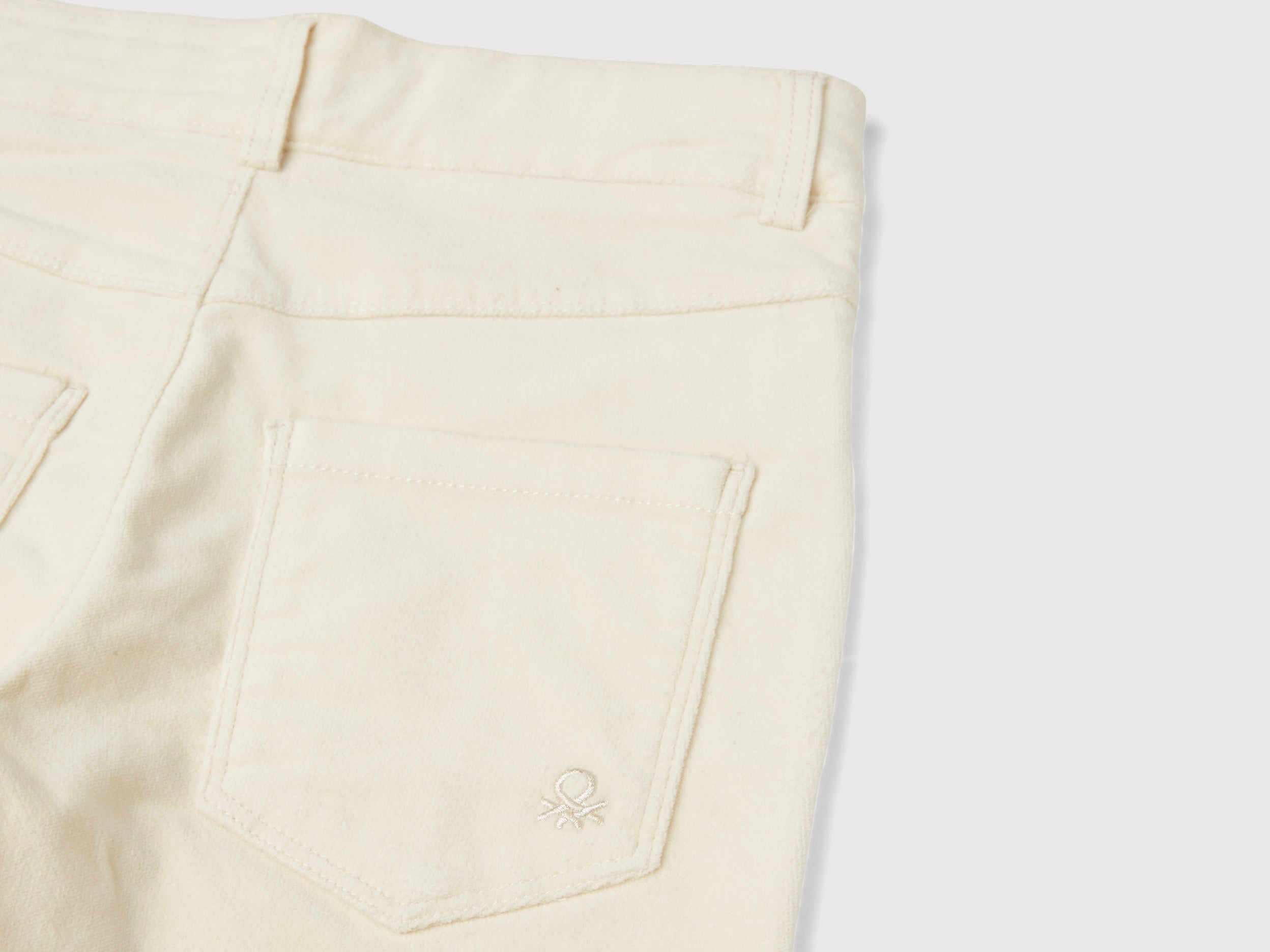 United Colors of Benetton pantaloni velluto flare cotone