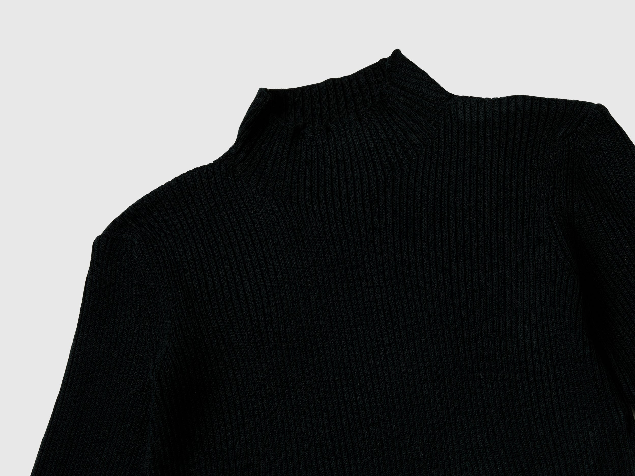 Benetton abito maglia coste collo alto taglia M