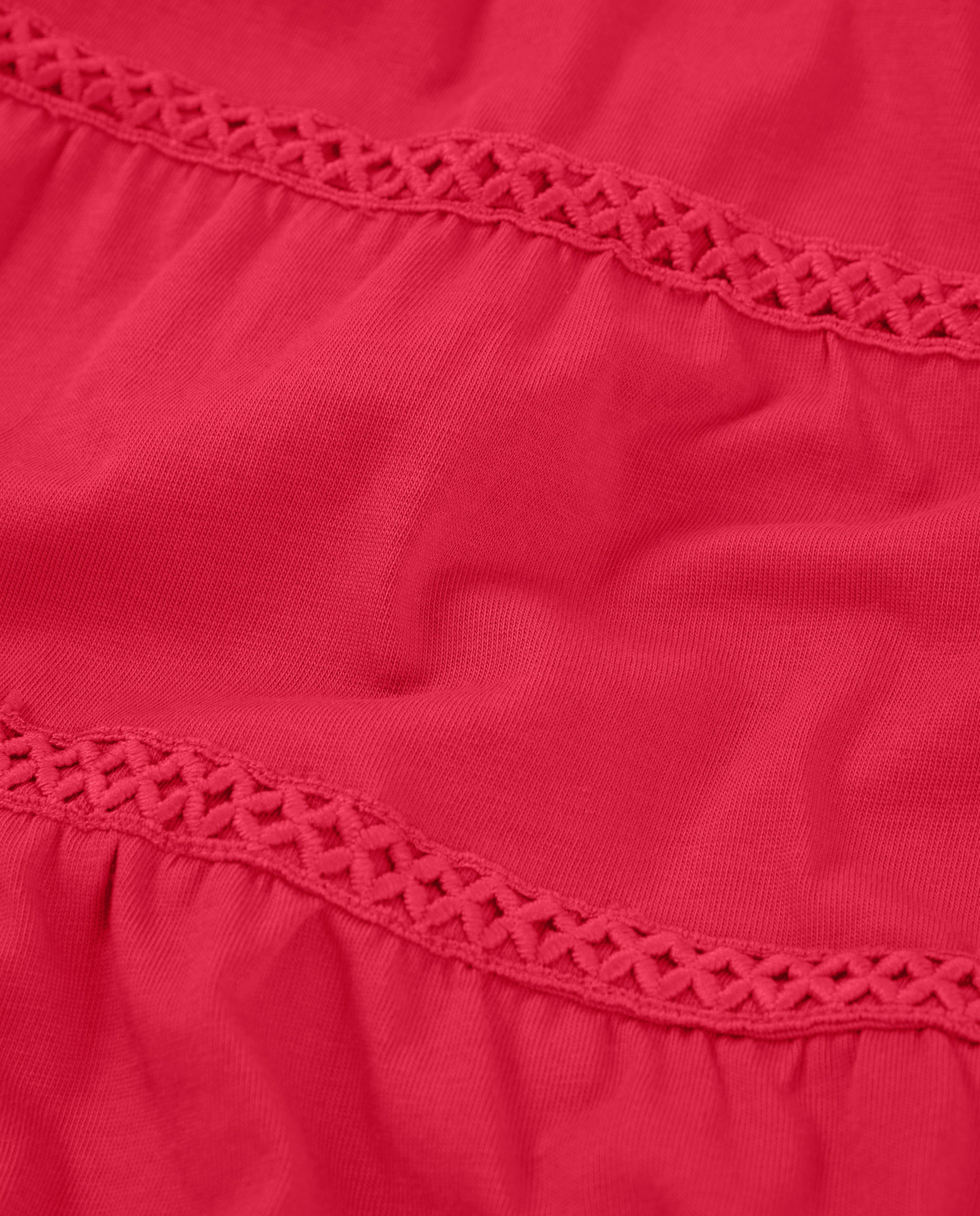 TucTuc Vestiti Vestito bambina maglia pizzo rosso