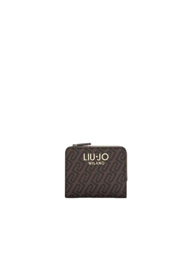 Liu Jo AF6193 E1137 portafoglio similpelle moro nero tinta unita