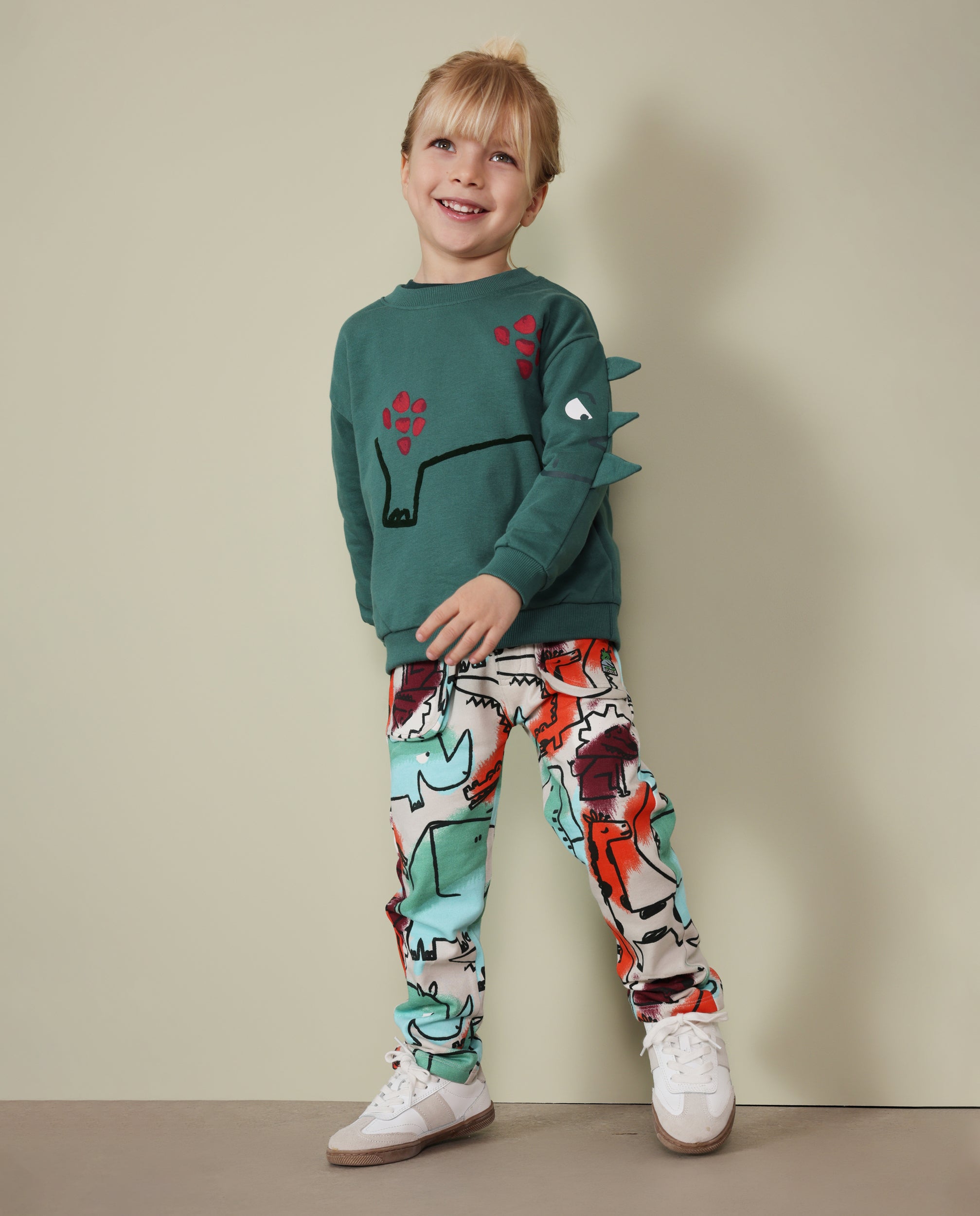TucTuc Pantaloni Felpa Savana Pantaloni Crudo Vita Elastica