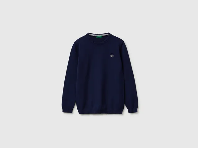 United Colors of Benetton Maglione Cotone 100% Cotone Logo