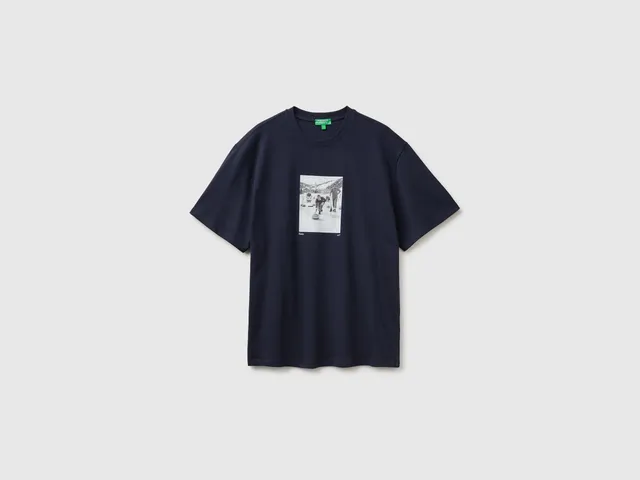 United Colors of Benetton T-shirt cotone bio stampa M