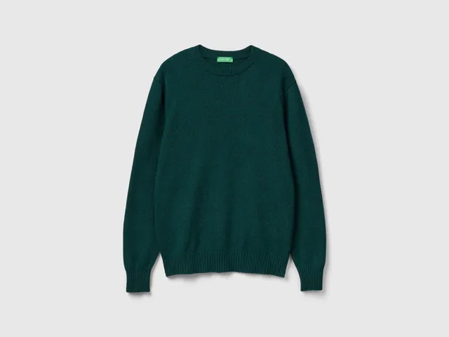 United Colors of Benetton Maglione cashmere lana M girocollo caldo