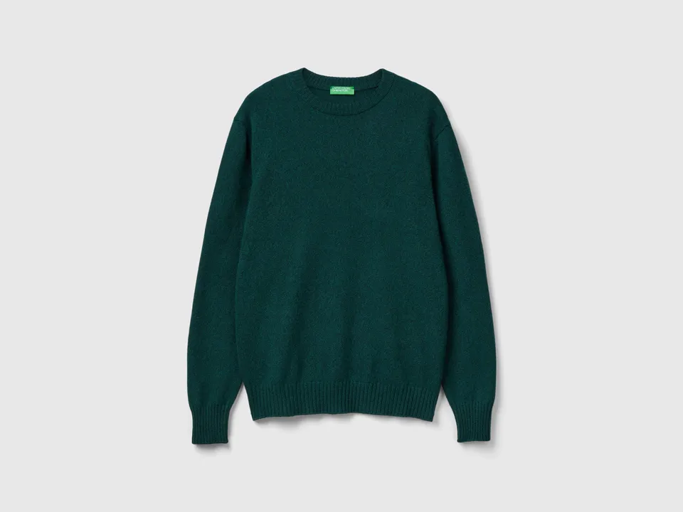United Colors of Benetton Maglione cashmere lana M girocollo caldo