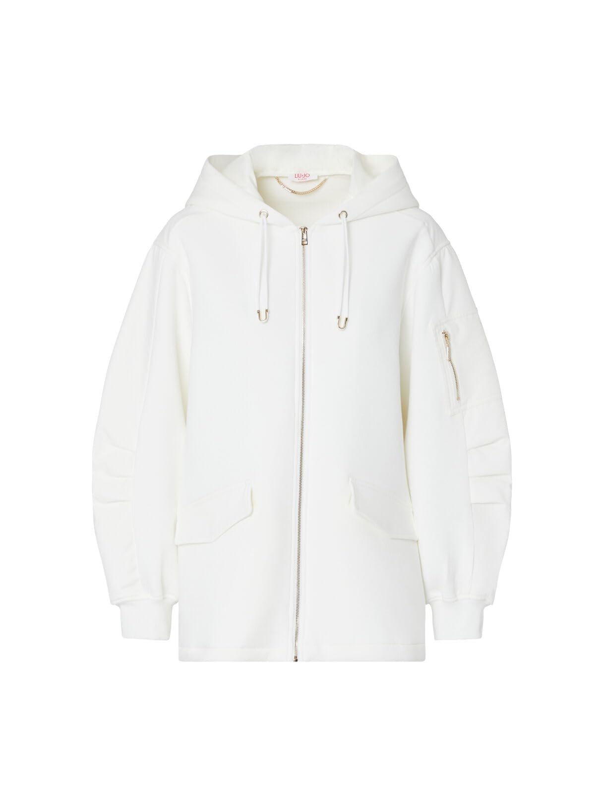 Liu Jo Giacche Giubbotto Oversize Cappuccio Scuba Zip Nero