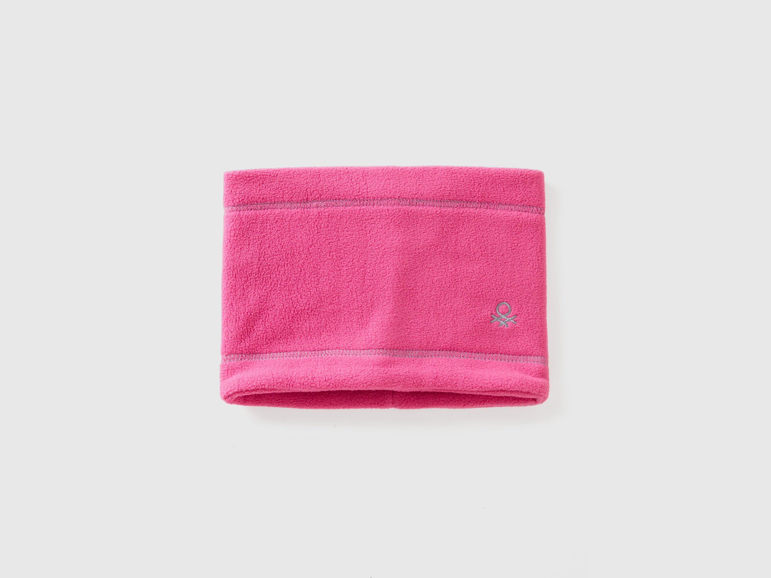 Benetton Bags scaldacollo pile con logo ricamato taglia unica