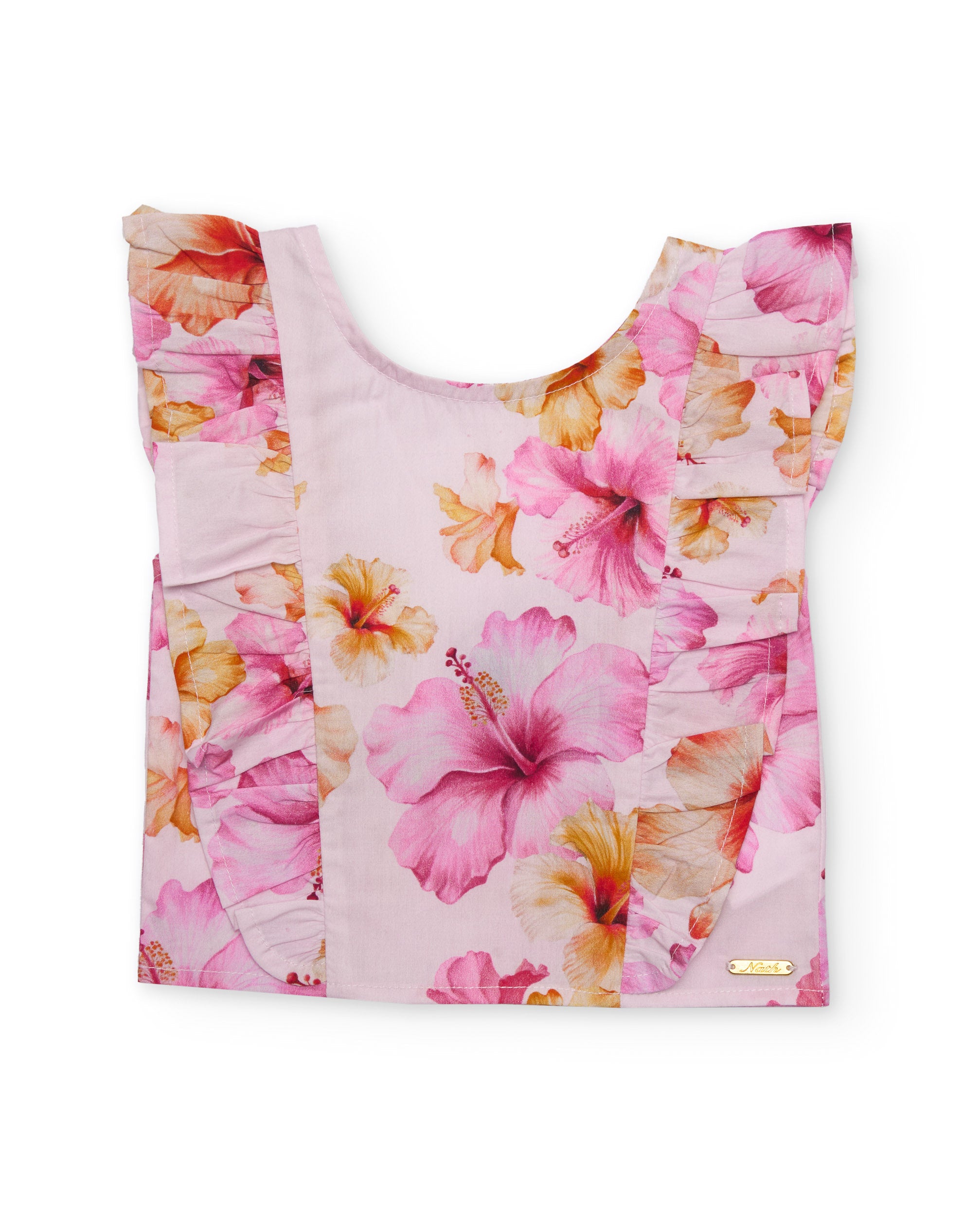 TucTuc Camicette camicia bambina rosa floreale volant