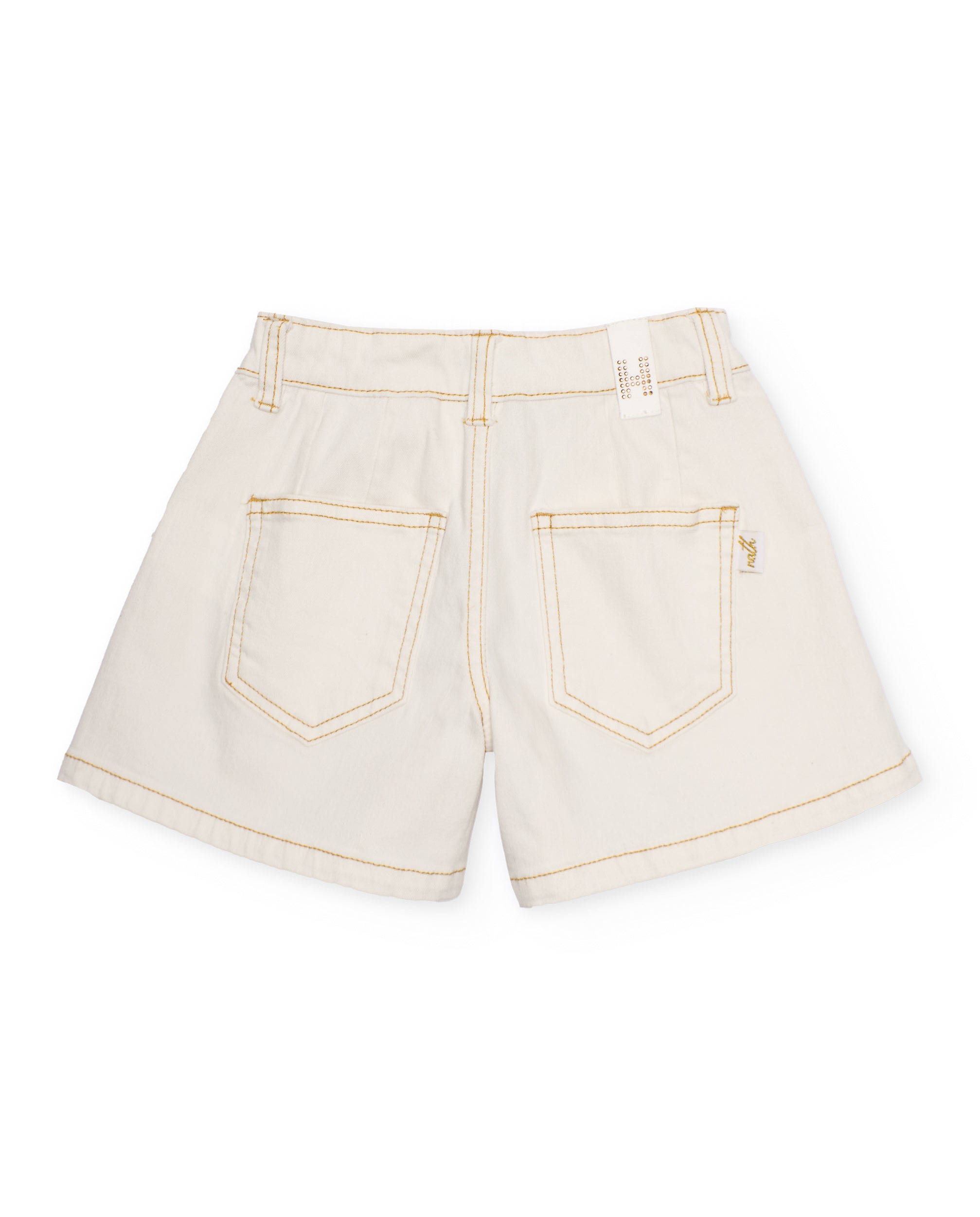 TucTuc Bermuda shorts bambina denim bianco