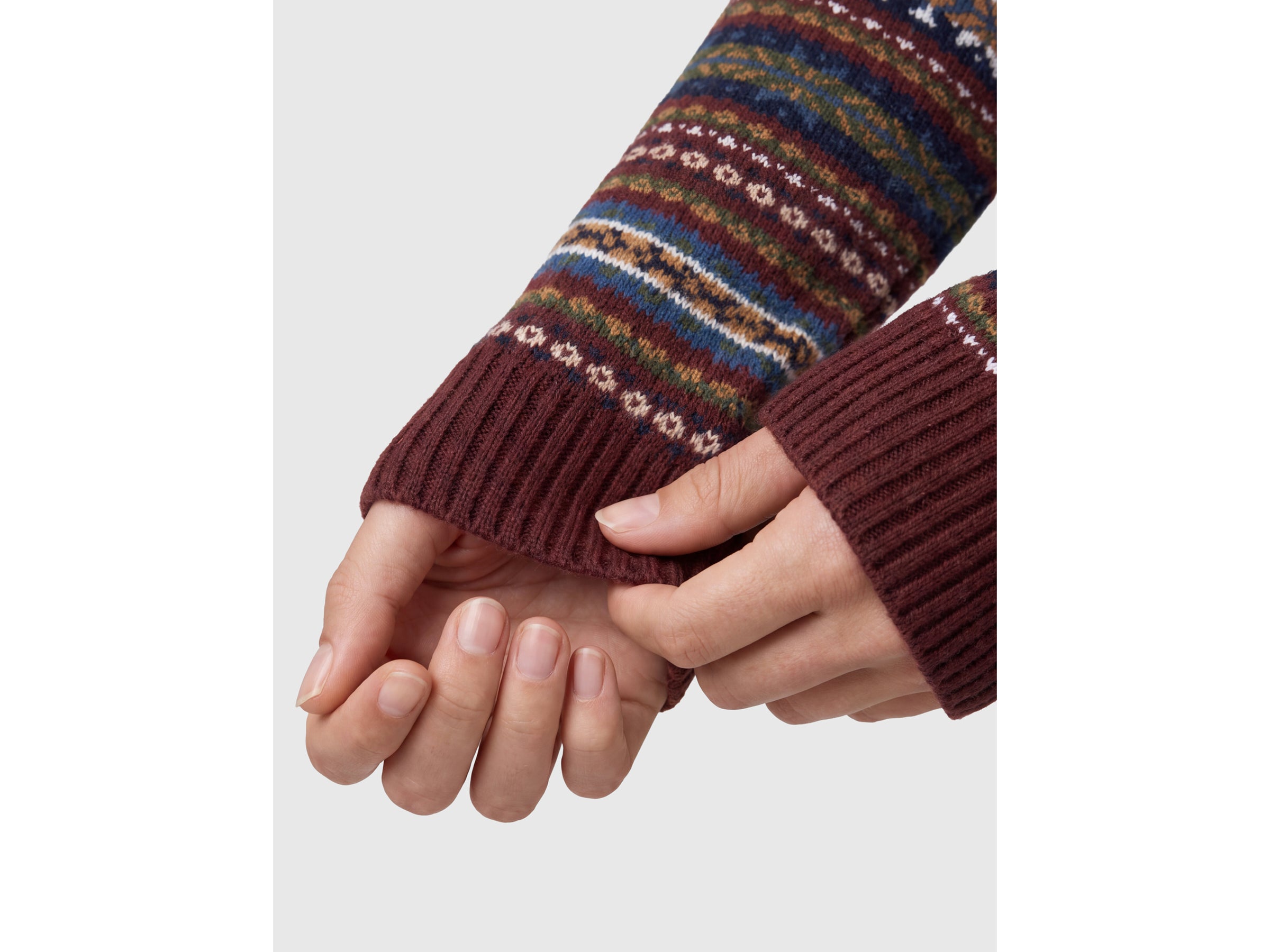 United Colors of Benetton Cardigan Jacquard lana collo tondo