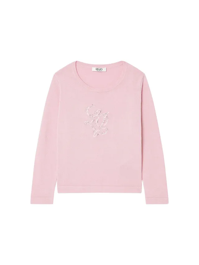 Liu Jo T-Shirt in Jersey con Stampa maglia 2 anni maniche lunghe