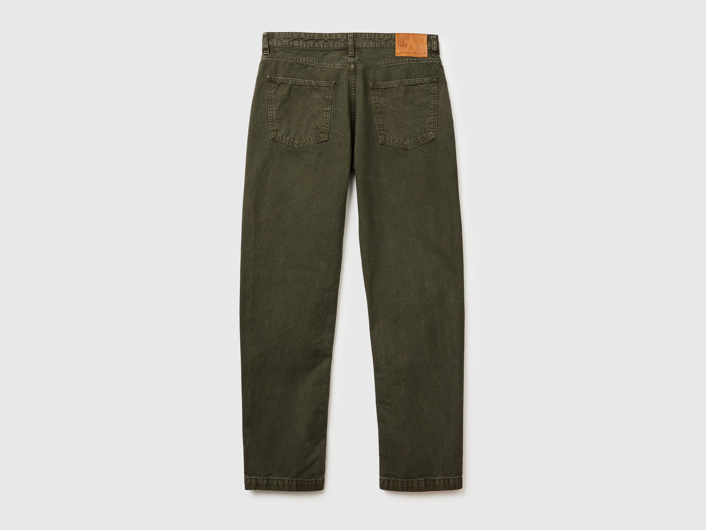 United Colors of Benetton Straight fit chinos pantaloni cotone dritti