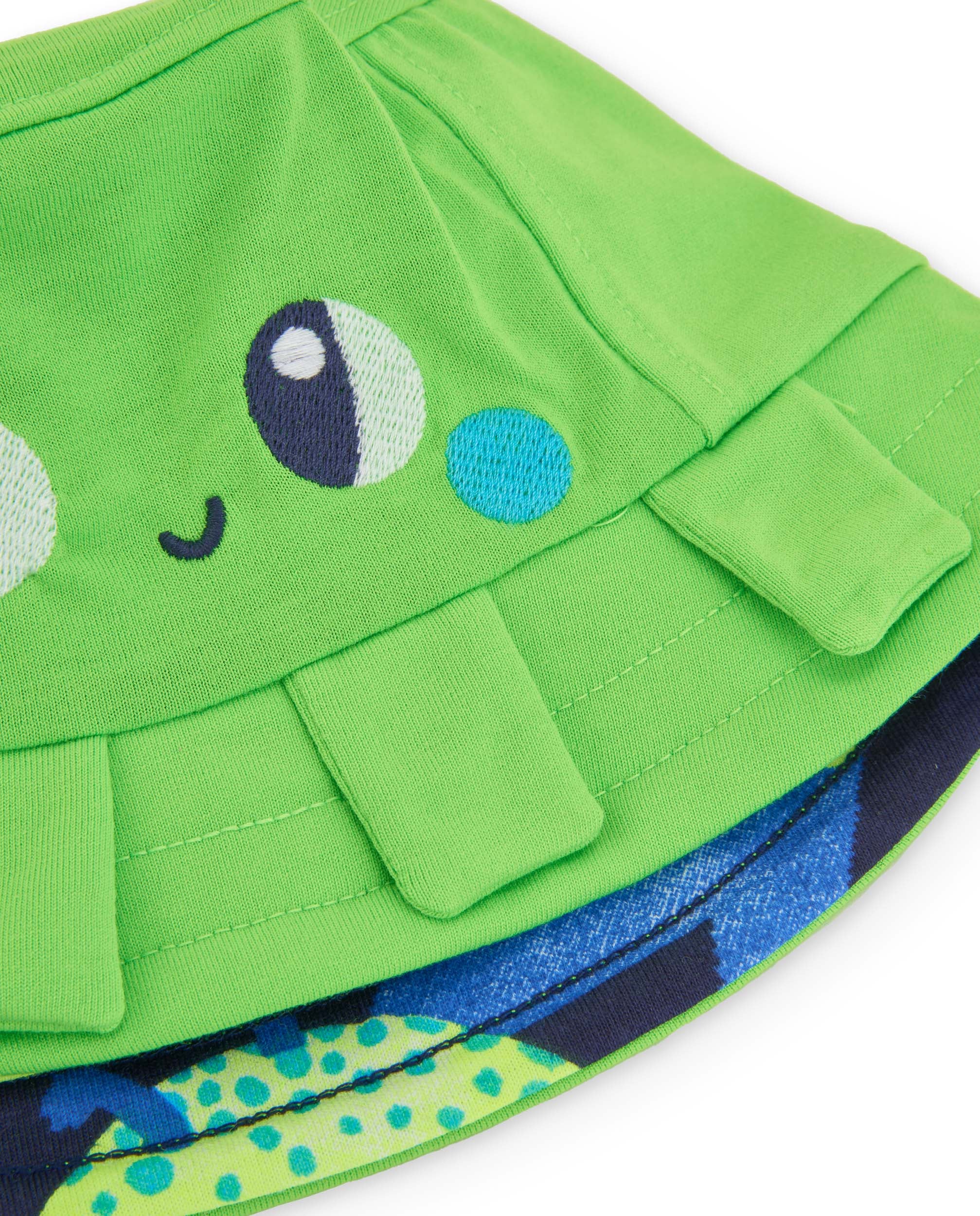 TucTuc Accessori Cappellino Bambino Reversibile Verde 44