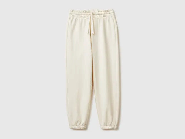 United Colors of Benetton Pantaloni Jogger Felpa Cotone S-XXXL