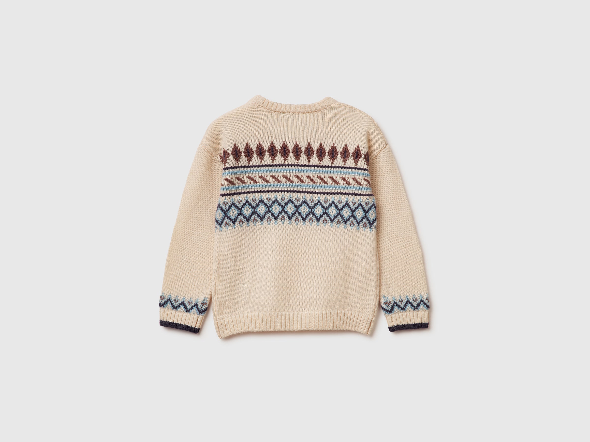 United Colors of Benetton Maglione Jacquard maglia lana bambino