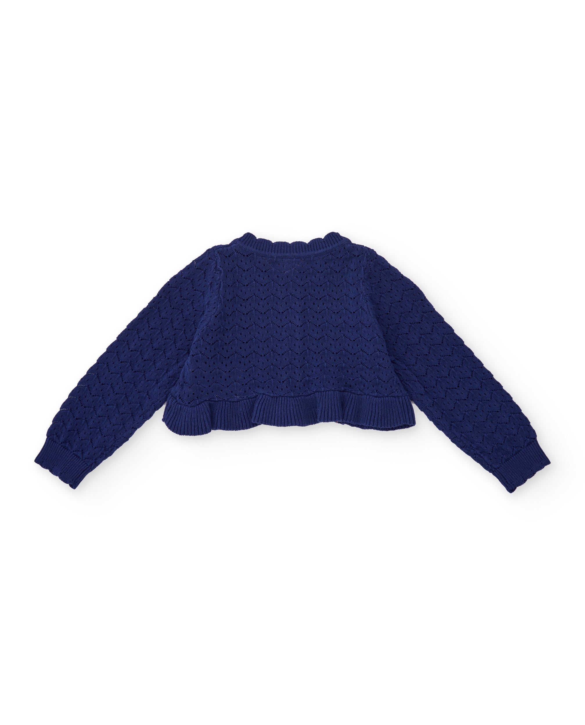 TucTuc Maglioni Cardigan Bambina Navy Traforato Bottoni