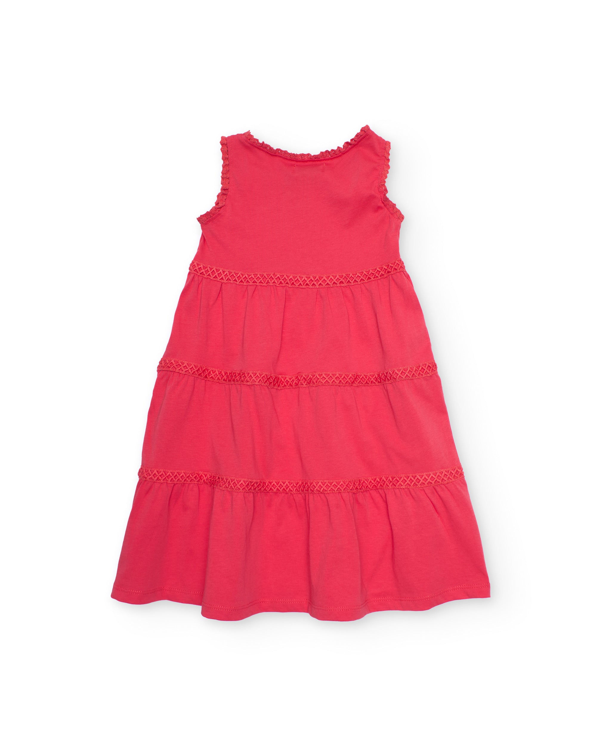 TucTuc Vestiti Vestito bambina maglia pizzo rosso