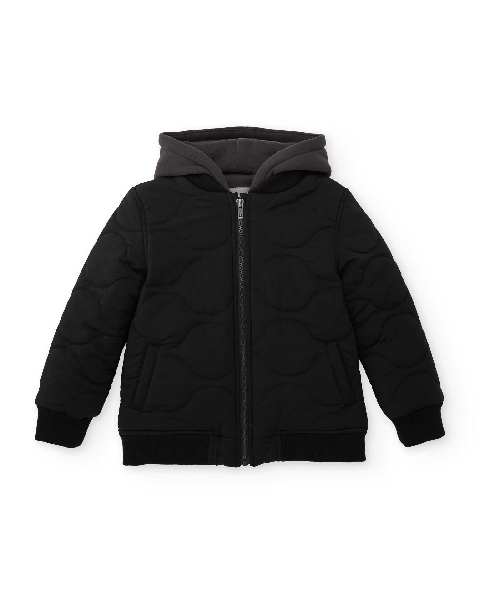 TucTuc Giacche Giacca Bambino Nero Imbottita con Cappuccio