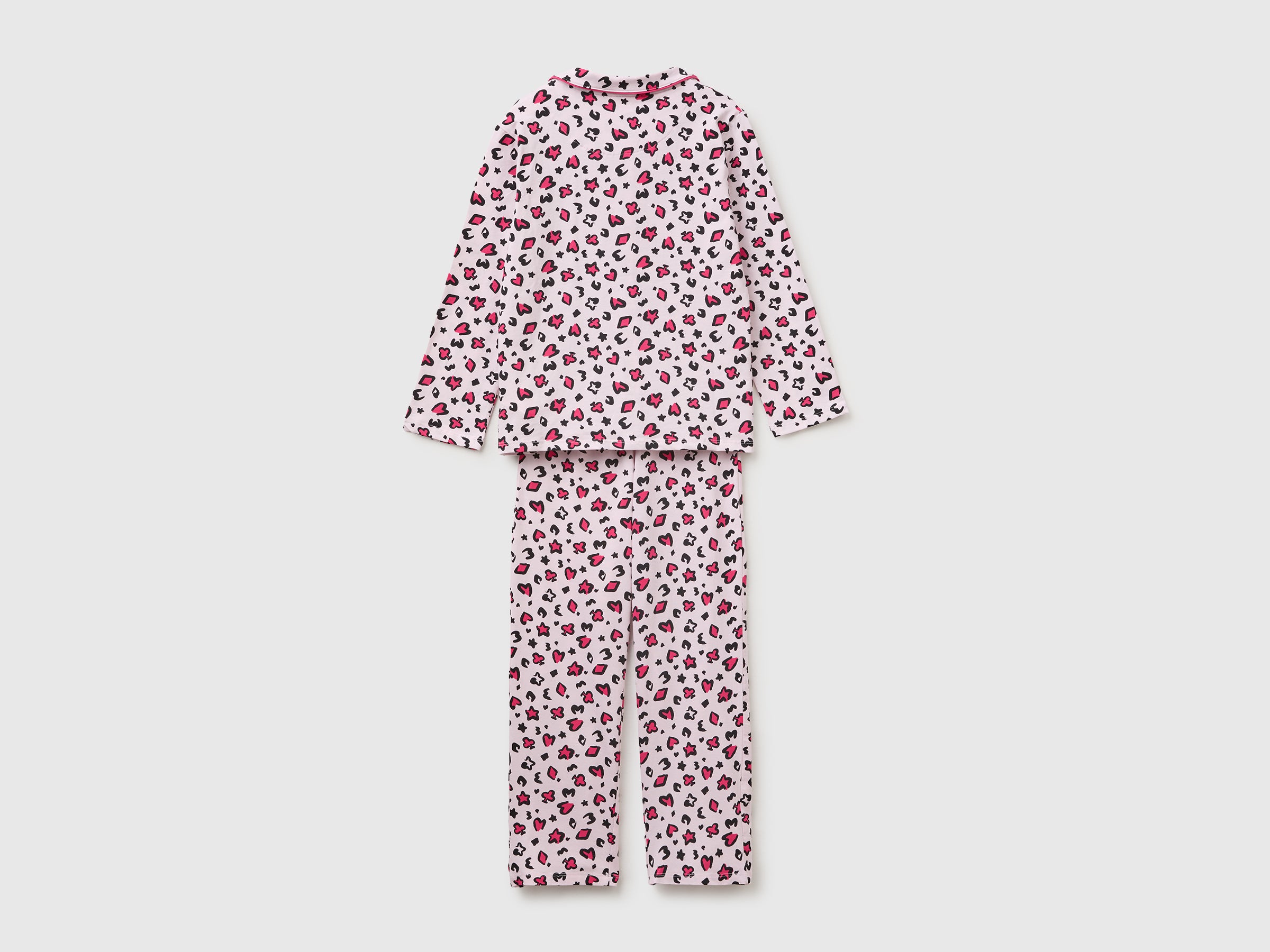 United Colors of Benetton Pigiama bambina 7-8 anni stampa animale cotone