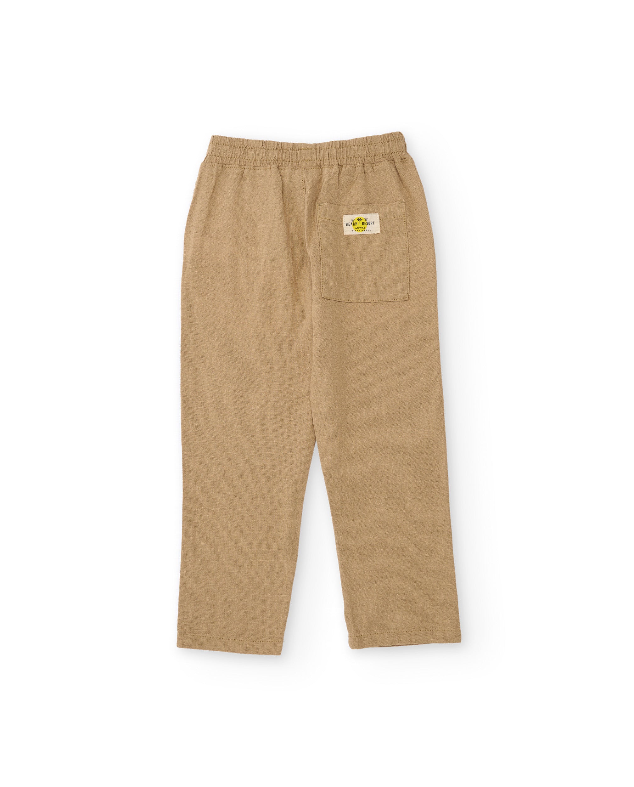 TucTuc Pantaloni Bambino Camel Vita Elastica Cotone