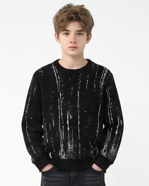Sottosopra Pullover Striature Duca Homme Maglia Bianco 12 Anni