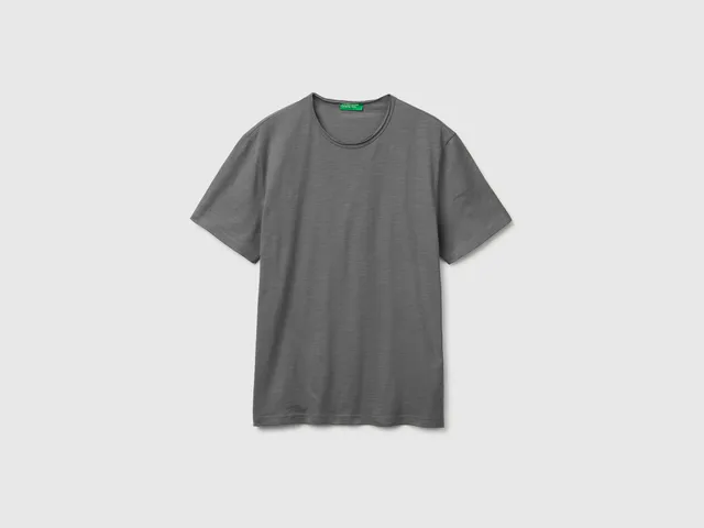 United Colors of Benetton T-shirt slub cotone manica corta