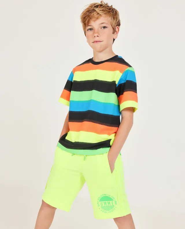 TucTuc Bermuda maglia bambino lime cordoncino