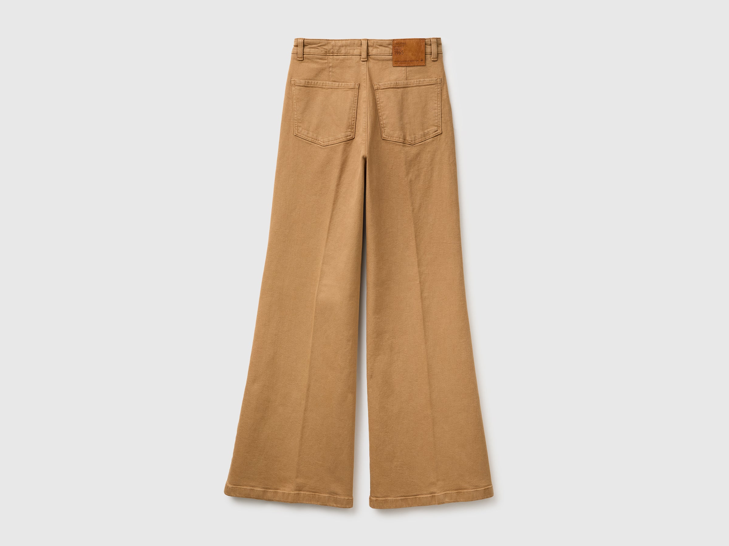 United Colors of Benetton Wide Leg Pantaloni Cotone Gamba Larga