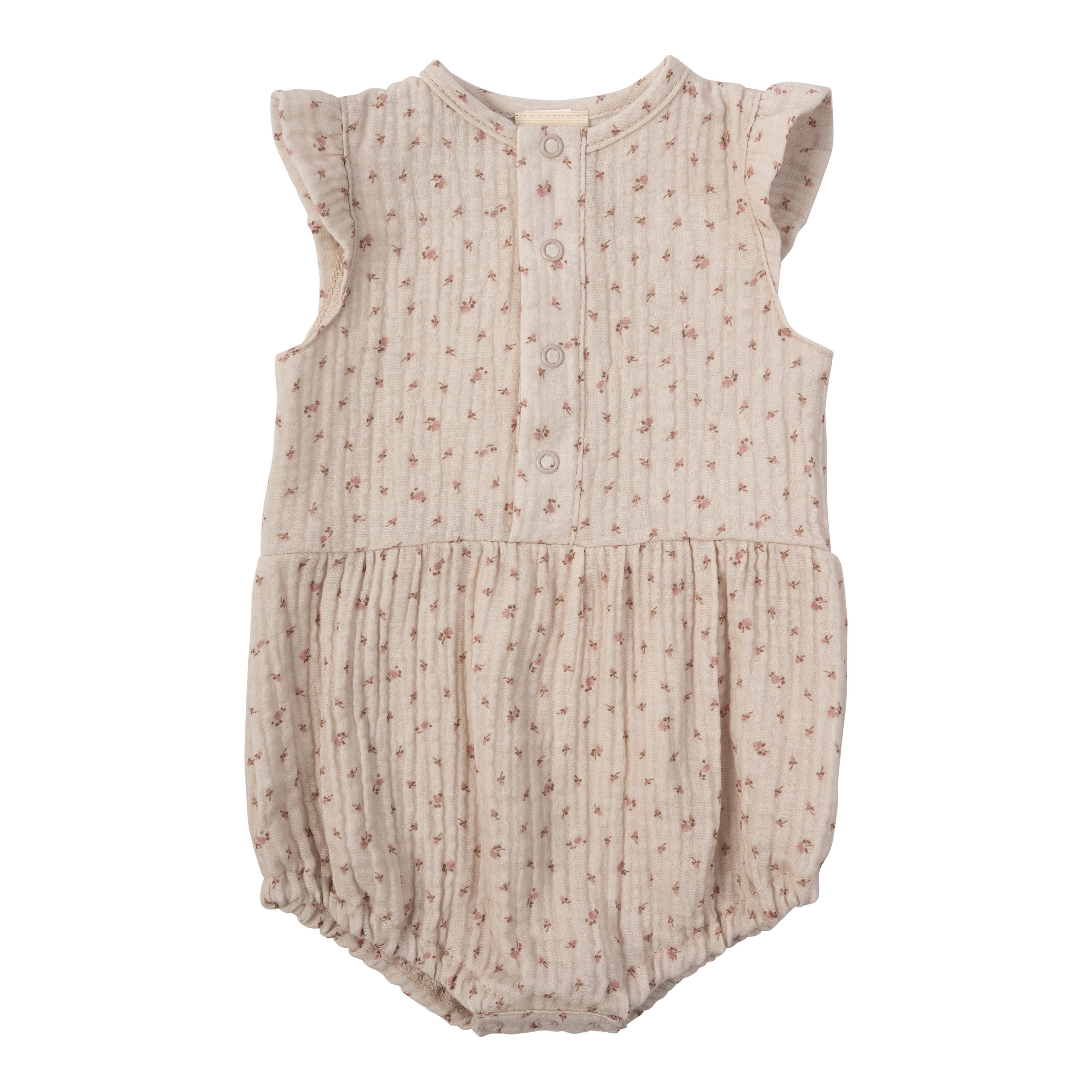 Woolly Organic Muslin Romper GOTS SS26 pagliaccetto ali