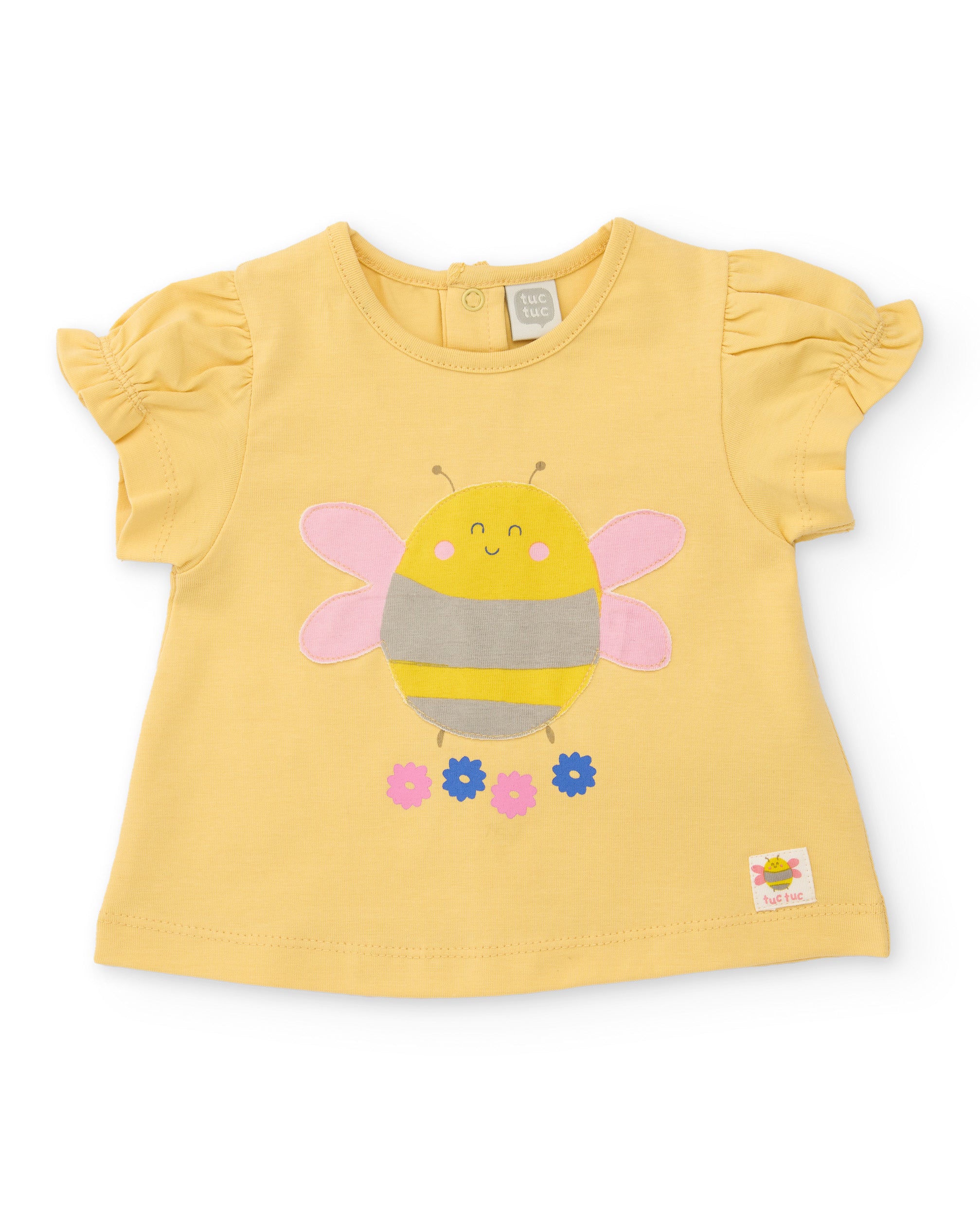 TucTuc Completi Maglia Neonata Giallo Ape Denim 0-1 Mesi