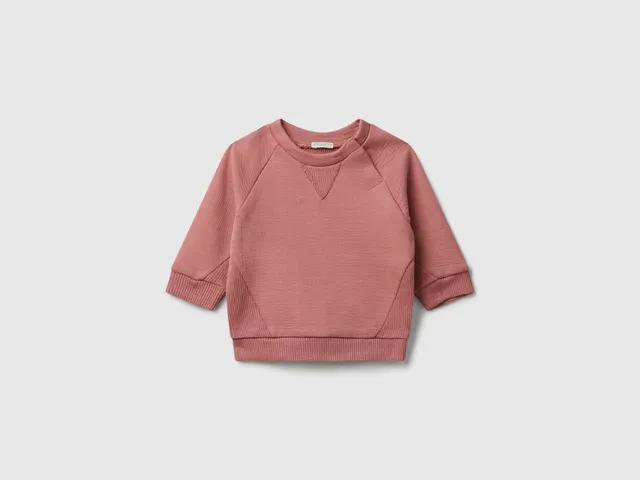 United Colors of Benetton Felpa Cotone Bio Girocollo Neonato
