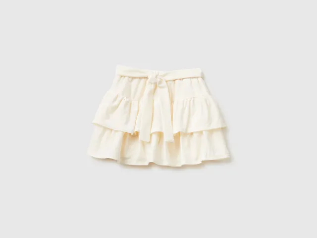 United Colors of Benetton Gonna velluto balze bimba
