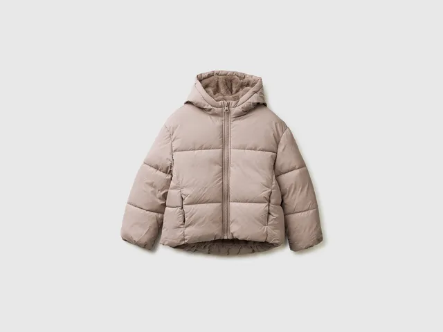 United Colors of Benetton Piumino Imbottito con Cappuccio e Zip