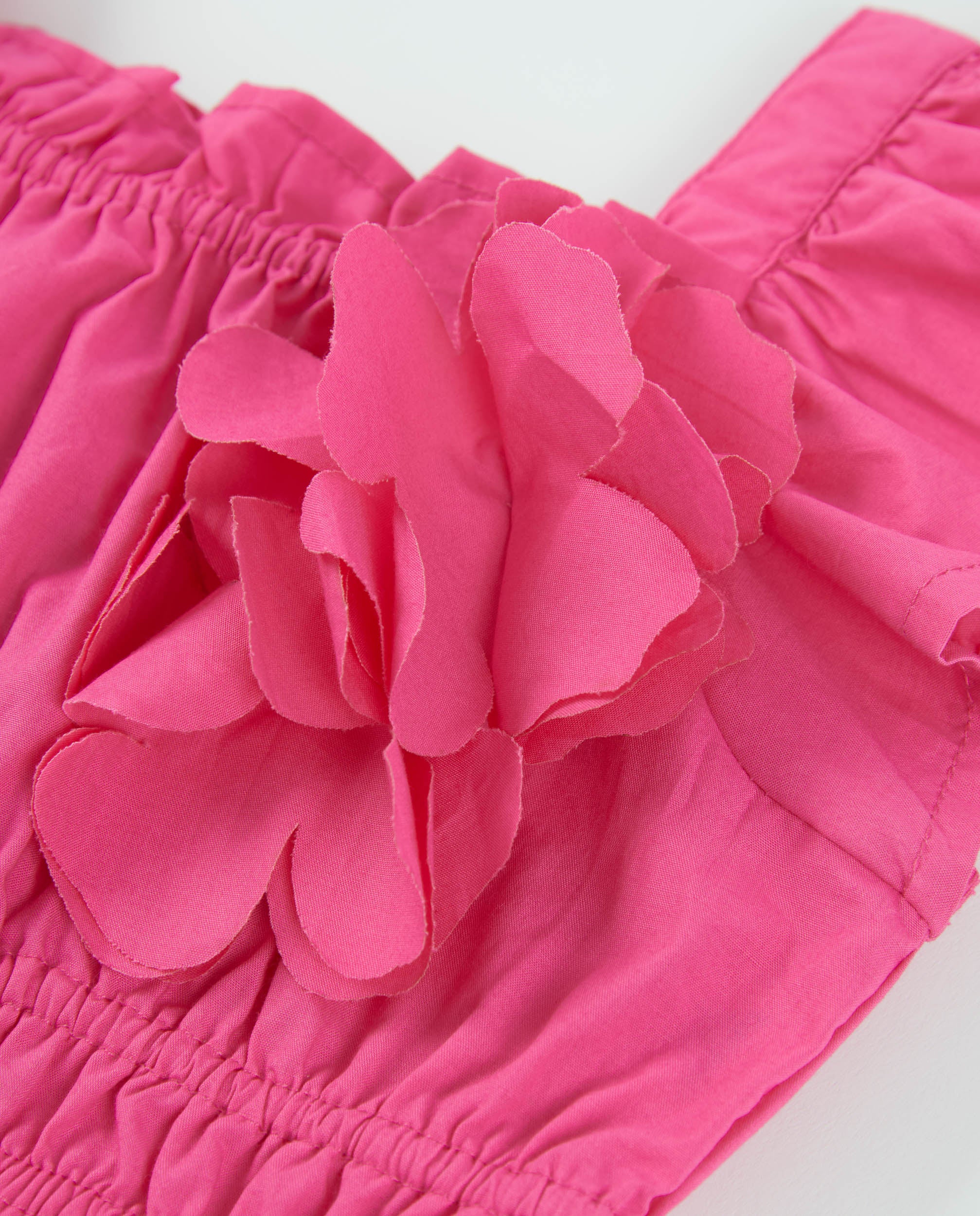 TucTuc Magliette Top Bambina Rosa Fucsia con Fiori