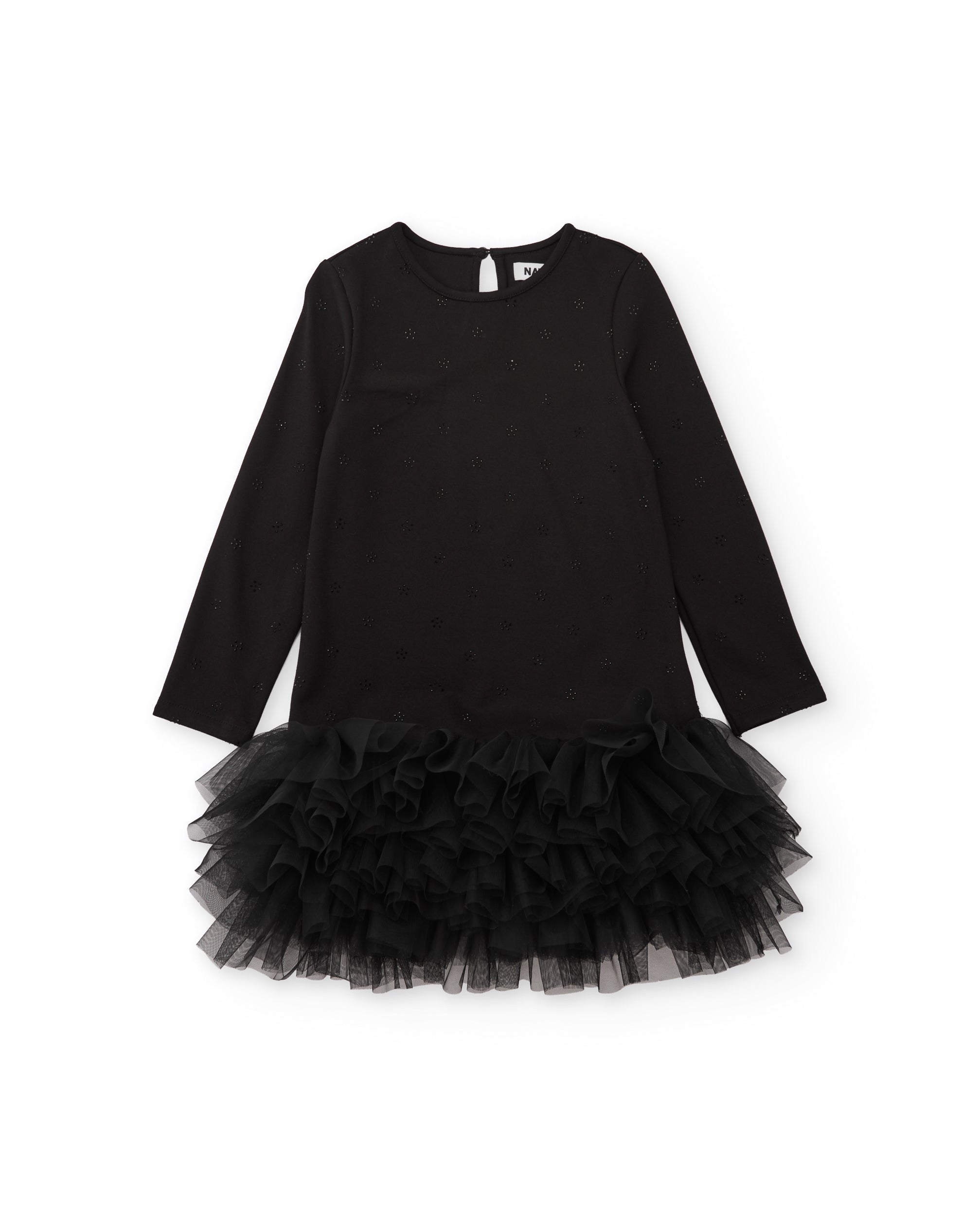 TucTuc Vestiti vestito bambina nero maglia 4A