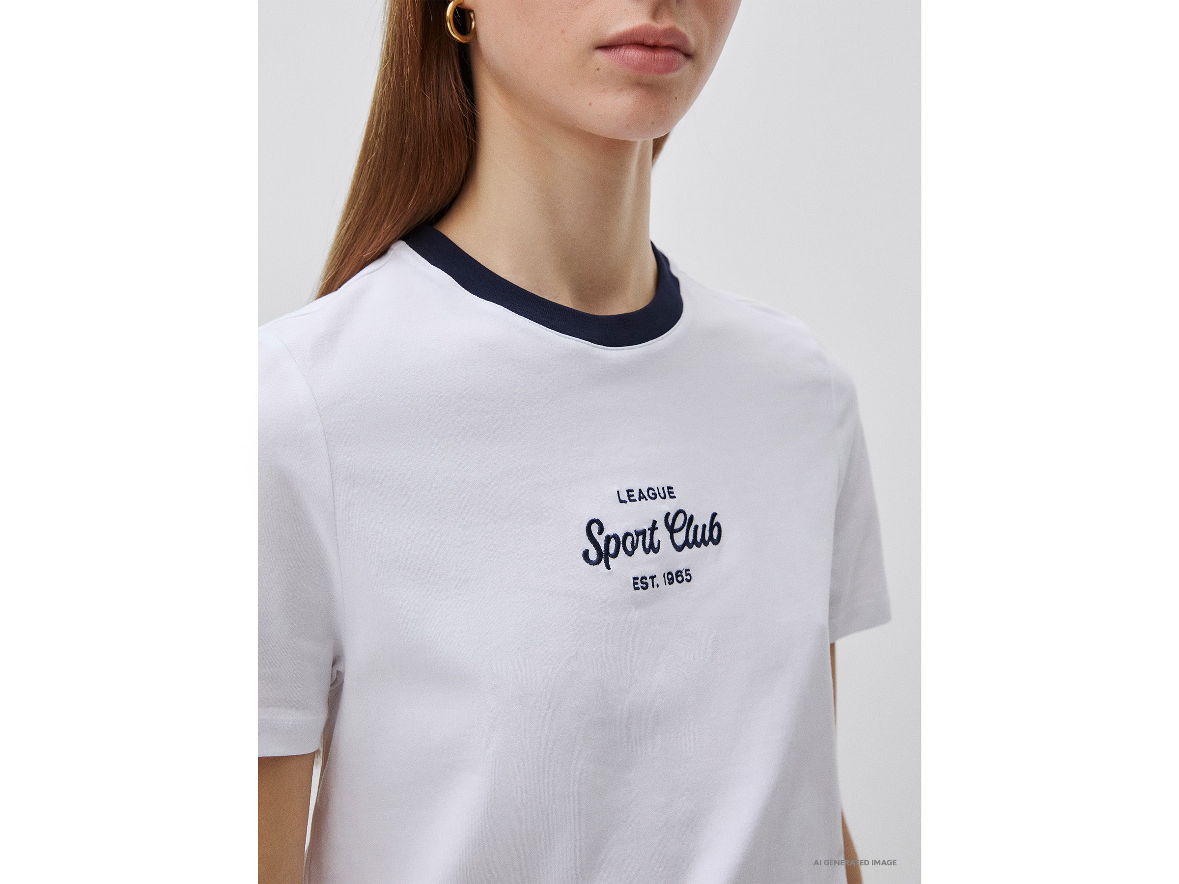 United Colors of Benetton Crest t-shirt cotone elasticizzato slim