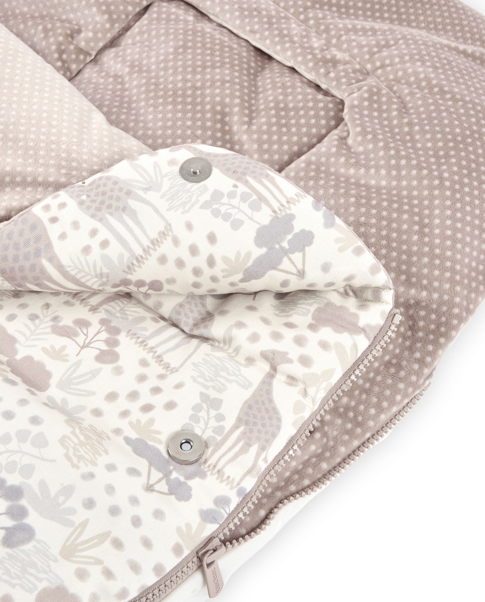 TucTuc Puericultura sacco passeggino beige stampa giraffe