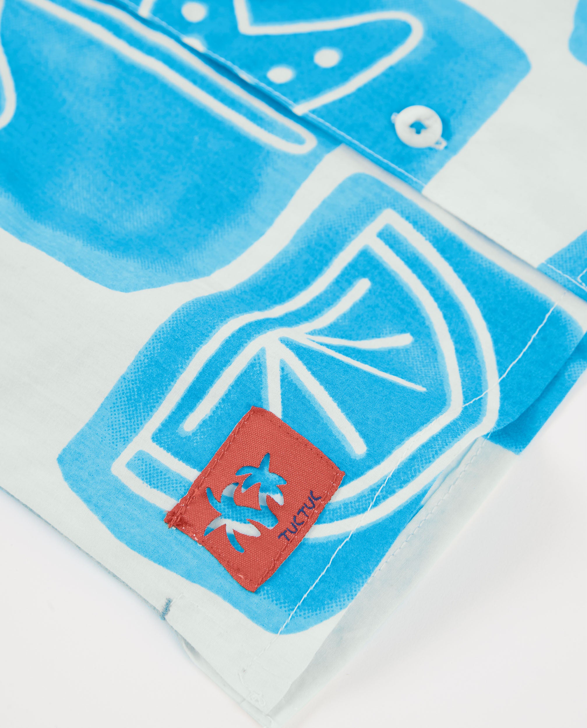 TucTuc Camicette Camicia Azzurra Neonato Cotone Maniche Corte