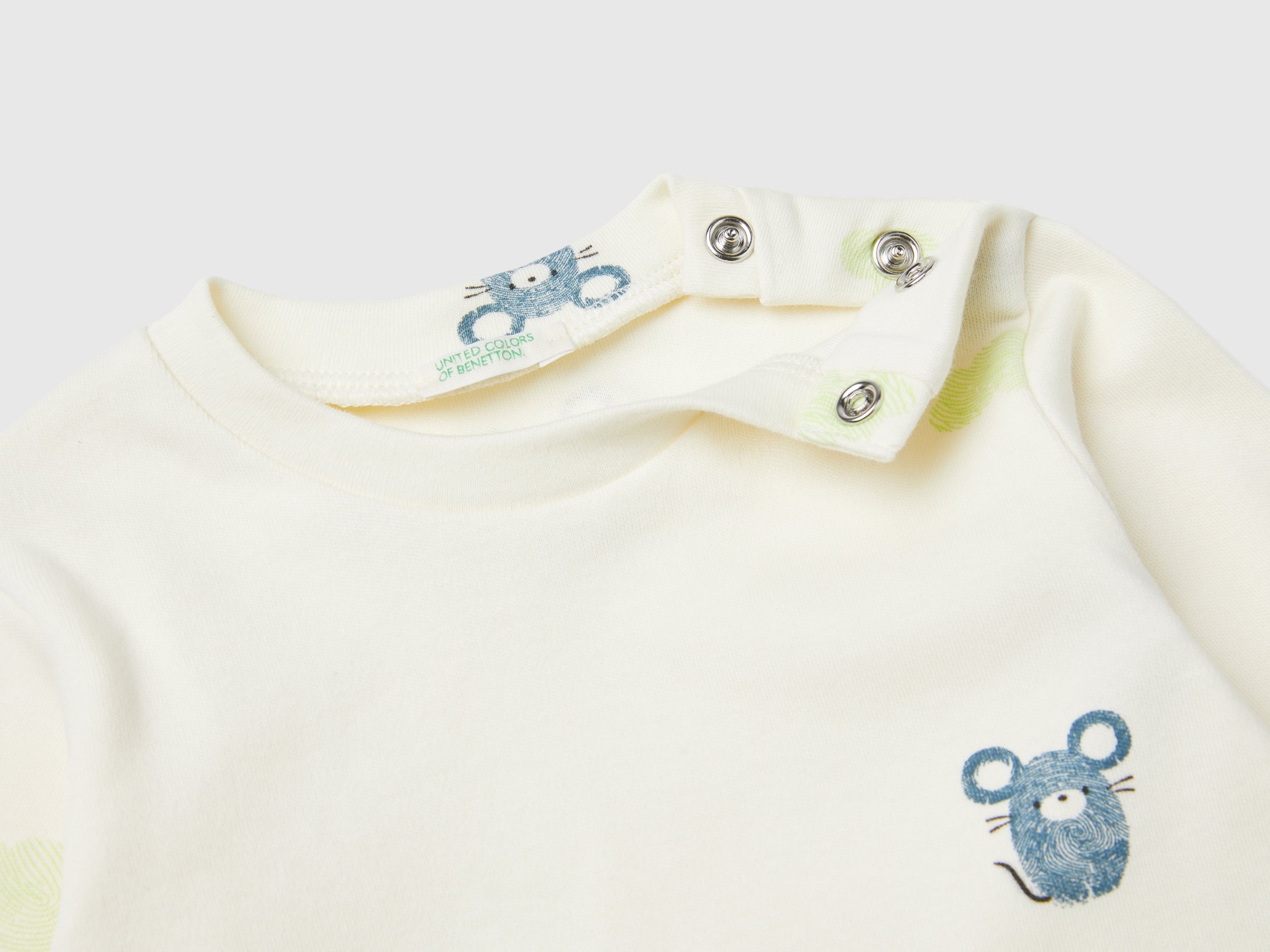 United Colors of Benetton Maglietta neonato topo cotone