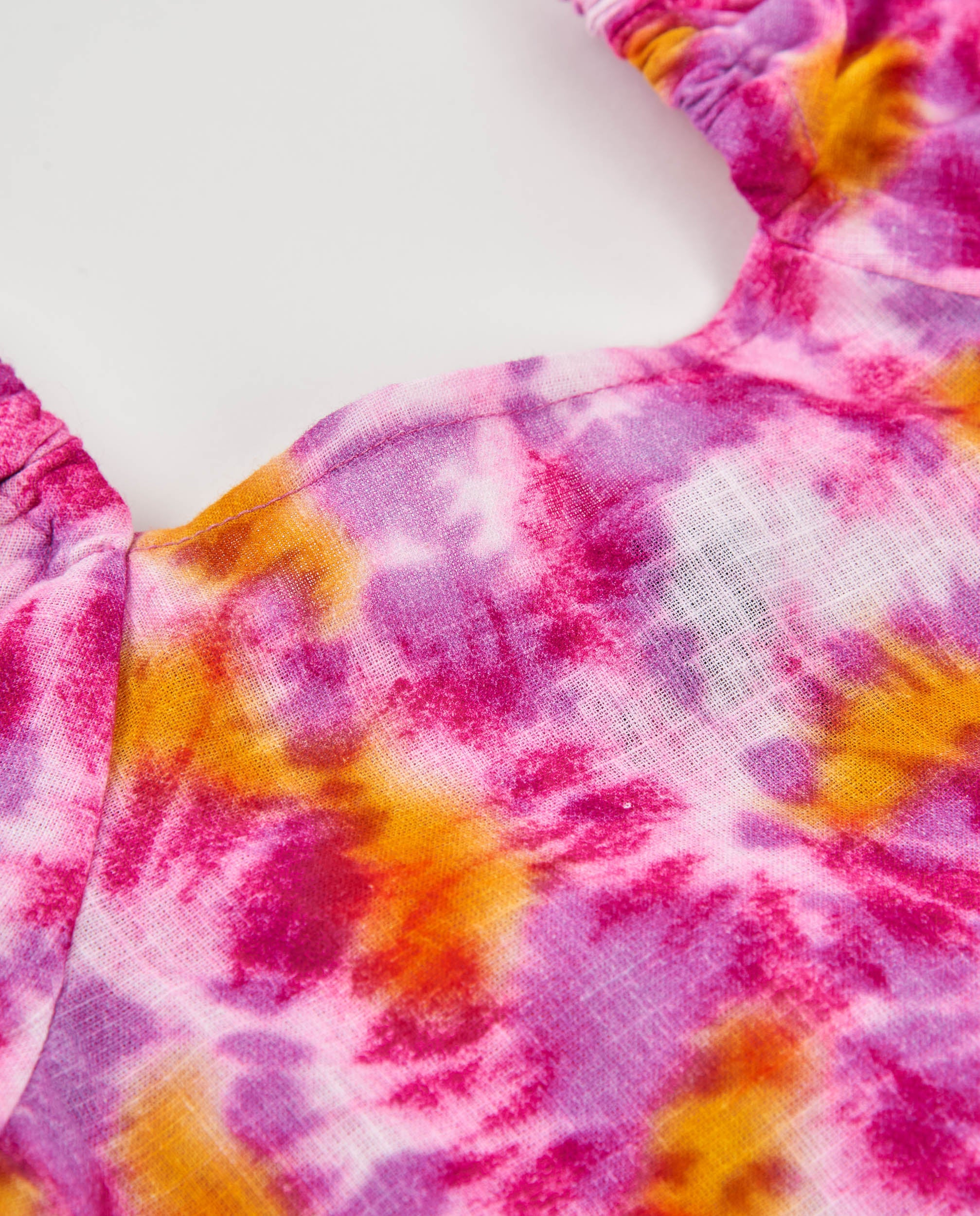 TucTuc Camicette Blusa Bambina Fucsia Tie-Dye Leggera
