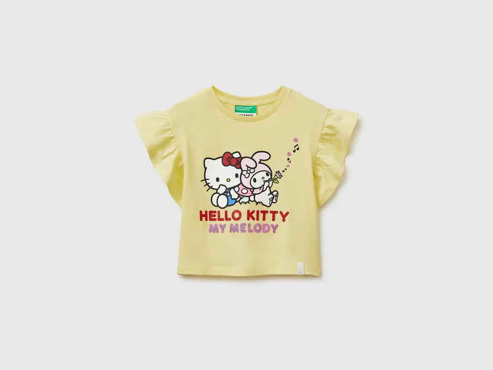 United Colors of Benetton T-Shirt 3I1XG10MW Maglietta Hello Kitty 104
