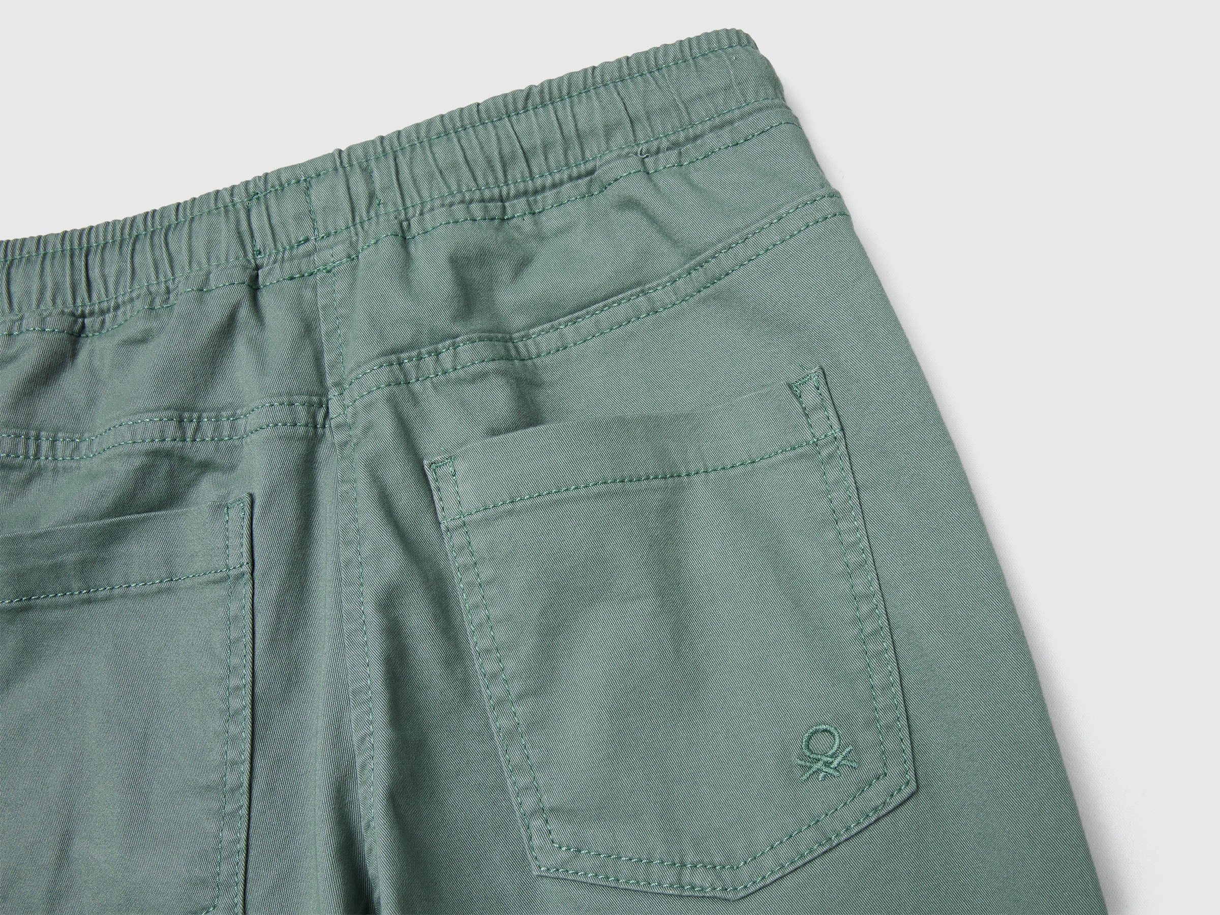 United Colors of Benetton Joggers cotone elasticizzato con coulisse