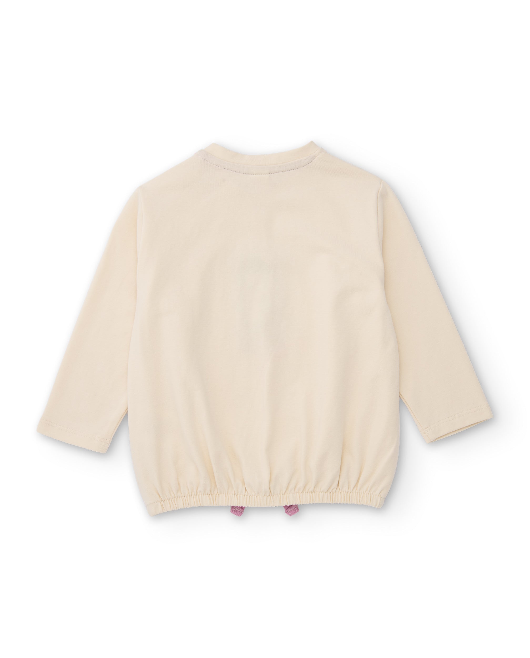 TucTuc Magliette t-shirt bambina crudo leopardo fiocco