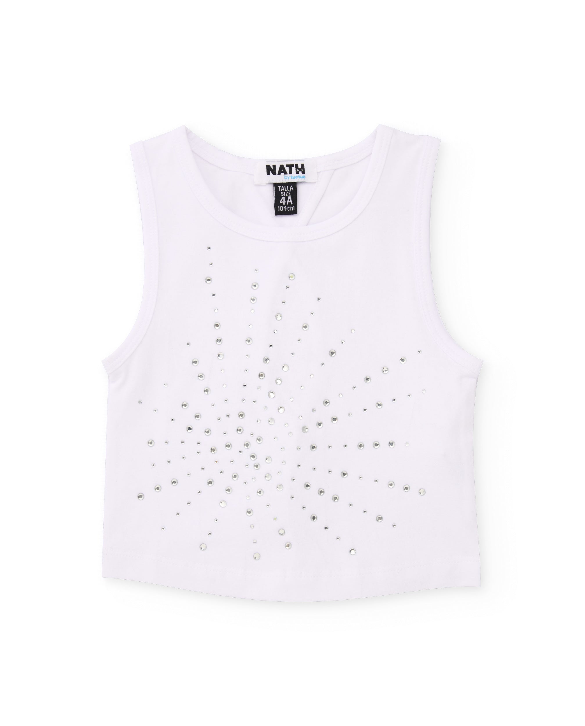 TucTuc Magliette Top Bimba Bianco 4 Anni Senza Maniche