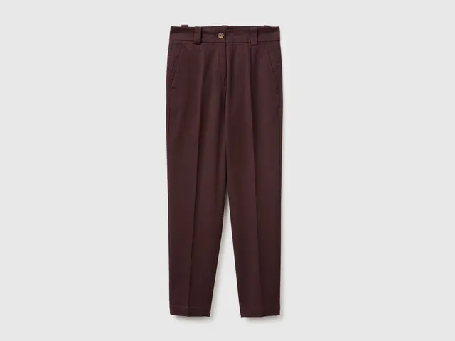 United Colors of Benetton Trousers pantaloni slim taglia 42 misto cotone