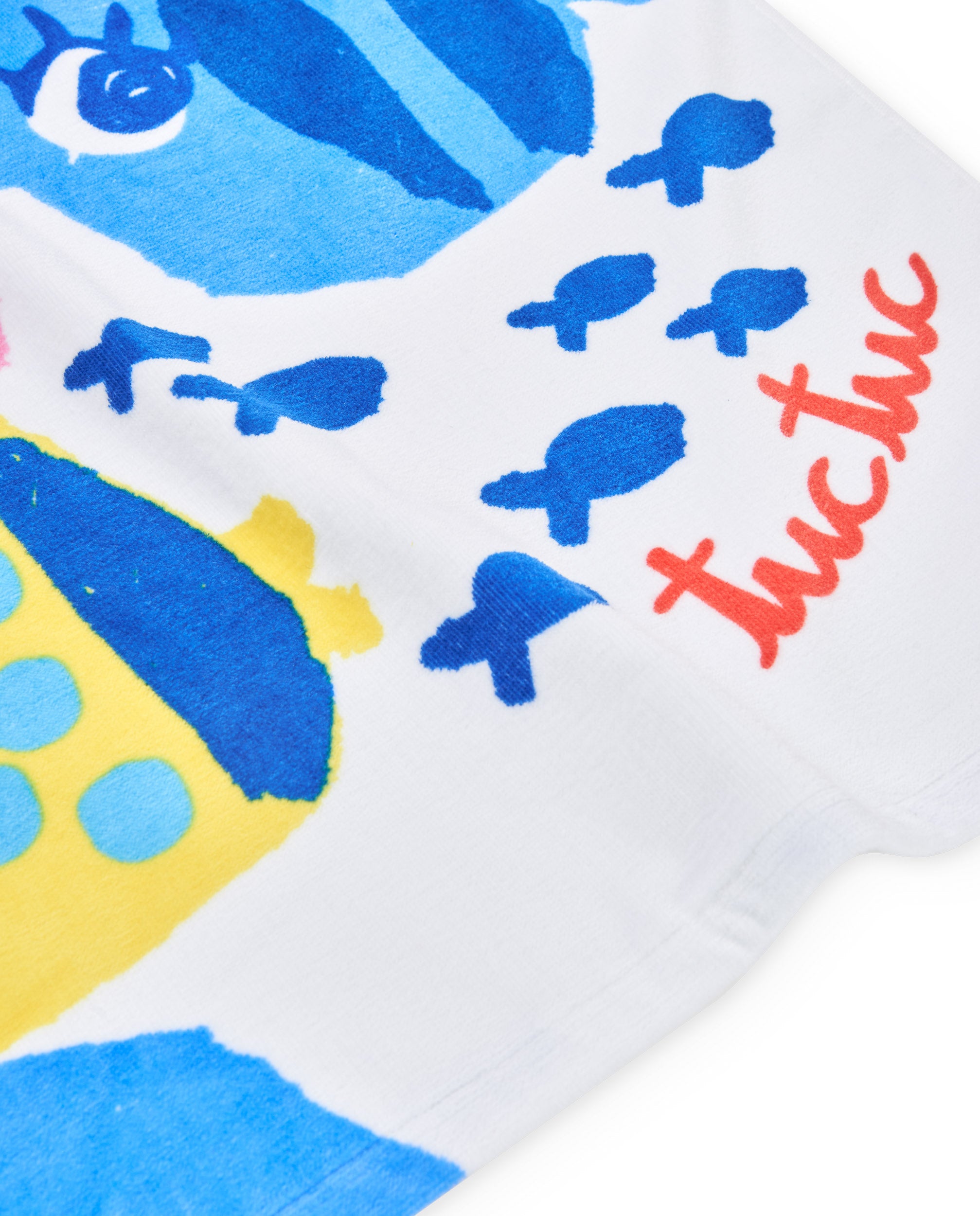 TucTuc Asciugamano bambina stampa marina multicolore