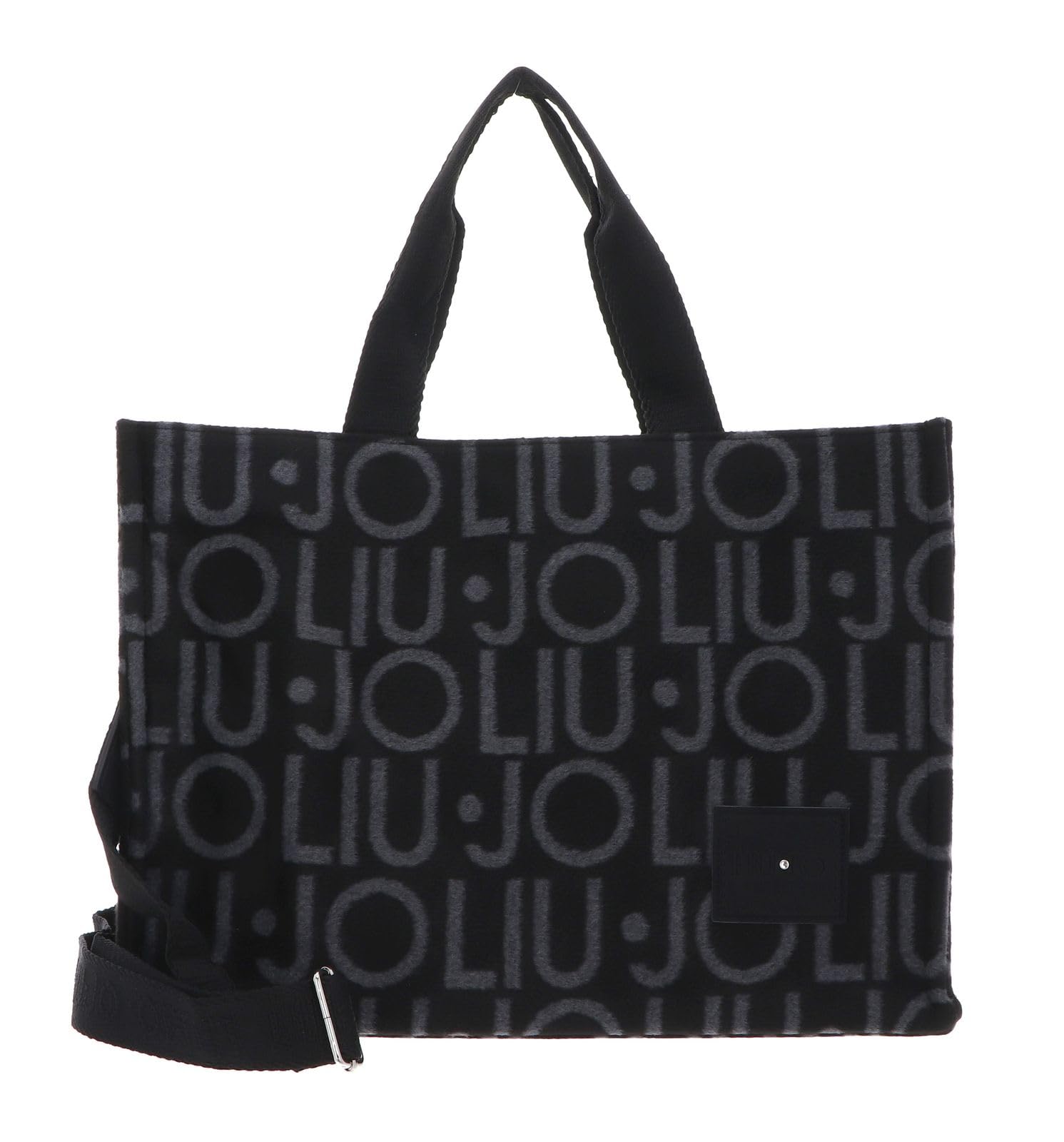 Liu Jo Jeans Tote Logo Allover Shopper Nero