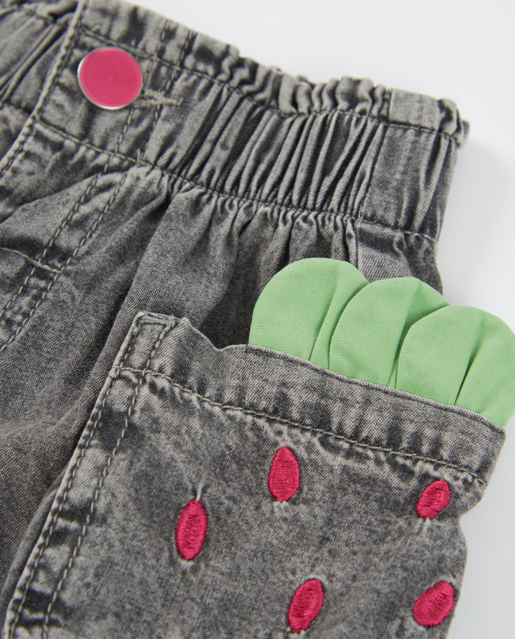 TucTuc Gonne Gonna Denim Bambina Grigio Tasche